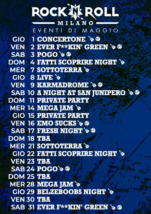 calendario maggio 2025
